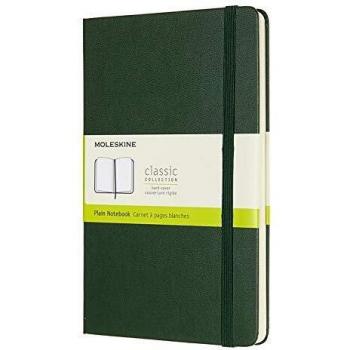 Cuaderno Moleskine Clásico Grande Tapa Dura Hojas Lisas Verde Mirto 240 Páginas