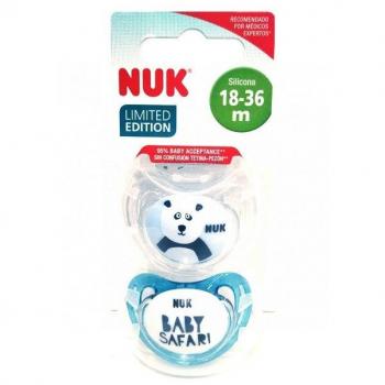 Nuk Chupete Silicona Freestyle Safari 18-36 Meses 2 Unidades
