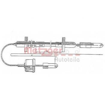 Cable de embrague METZGER 11.318 - Alta calidad y precisión