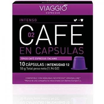 VIAGGIO ESPRESSO - 60 Cápsulas de Café Compatibles con Máquinas Nespresso - INTENSO