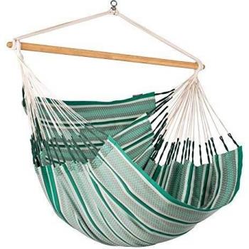 Silla Colgante Kingsize Habana de Agave en Algodón Orgánico con Bambú y Giro 360°