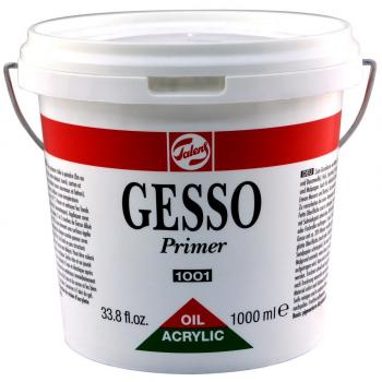 Imprimación Acrílica Gesso Primer Talens 1001 - Cubo de 1 Litro