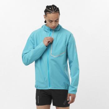 Salomon - Chaqueta shell de hombre Bonatti Trail, chaqueta trail running para hombre en color azul, talla XL