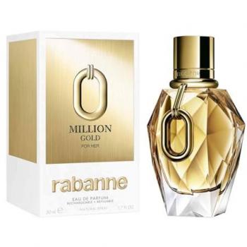 Rabanne Million Gold For Her Eau De Parfum Spray 50ml Refillable