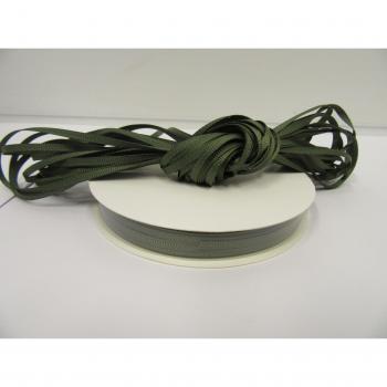 1 rollo de 3 mm grosgrain cinta x 50 metros, Verde oliva verde oscuro, de doble cara acanalado 3mm