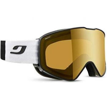 Julbo Cyrius - Gafas de esquí con Pantalla reactiva fotocromática, para Hombre, Color Negro y Blanco, XL