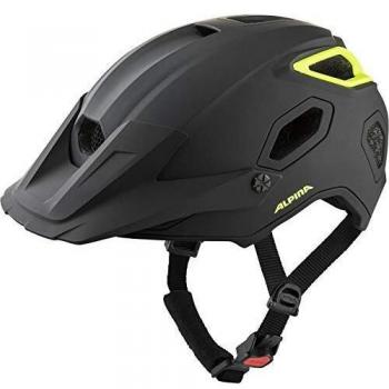 Casco Alpina Comox Negro-Neón Mate 52-57 cm - Resistente, Absorbente de Impactos y Ultraligero con Ventilación