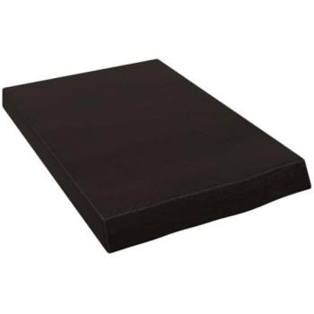 Encimera de baño madera maciza tratada gris oscuro 40x60x6 cm