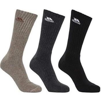 Trespass 5045274601893 Mens Cushioned Socks, Black, Talla 37-41
