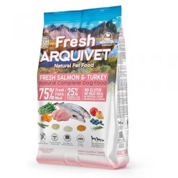 Arquivet Fresh Salmon & Turkey - Pienso semihúmedo de salmón fresco y pavo fresco para perros 2,5 Kg