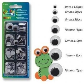 Vaessen Creative Googly Eyes 4,6,8,10,12,14,16mm