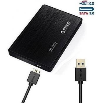 ORICO USB3.0 & SATA 6Gbps External HDD Enclosure, 9.5mm & 7mm 2,5 SATA HDD SSD externo Caja , hasta 6 Gbps, Protocolo UASP textuales, instalación sin necesidad de herramientas, Contiene cable USB 3.0