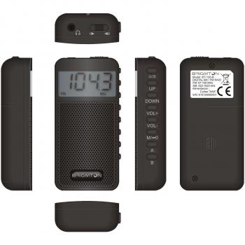 Brigmton BT-126 Portátil Digital Negro - Radio