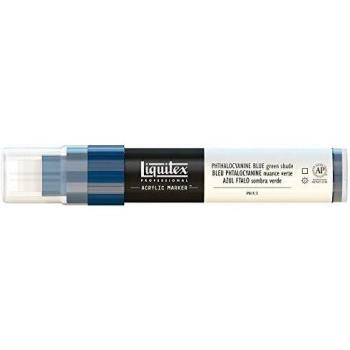Liquitex Rotulador de Pintura acrílica, Punta Ancha, Azul ftalo