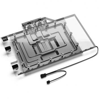 Bloque de Agua Alphacool Eisblock Aurora para Geforce RTX 4070 TI ROG Strix - Acrílico y Cobre, con Backplate, Enfriamiento por Agua