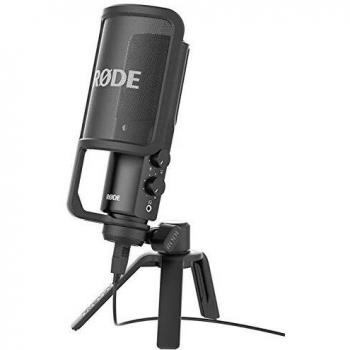 RØDE NT-USB Versatile Studio-quality Condenser USB Microphone with Pop Filter and Tripod for Streaming, Gaming, Podcasting, Music Production, Vocal and Instrument Recording