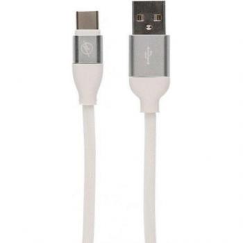 Cable USB-A a USB-C Contact 1.5m Blanco de Transferencia de Datos