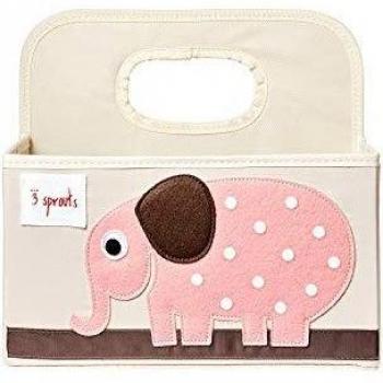 3 Sprouts Elefante - Organizador de pañales, unisex