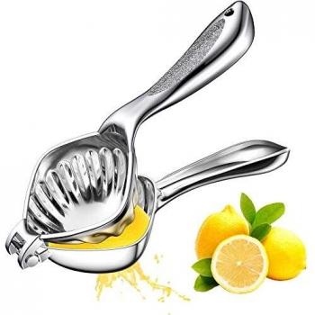Cocoda Exprimidor Manual, Exprimidor de Naranjas de Tazón Grande de Aleación de Aluminio, Extractor de Zumo Duradero, Exprimidor Portátil de Limón y Granada, Mango Anti-pellizcos Antideslizante