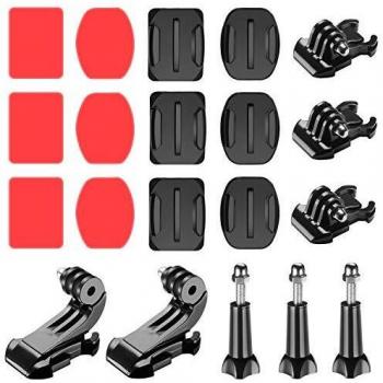 Neewer 20 en 1 Kit de Accesorios para Cámara de Acción Compatible con GoPro Hero 10 9 8 Max 7 6 5 4 Black 2018 Session Fusion Silver White Insta360 DJI Action 2 AKASO APEMAN Campark SJCAM Etc.