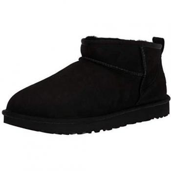 UGG Women's Classic Ultra Mini Boot, Black, Size UK 3/US 5/6