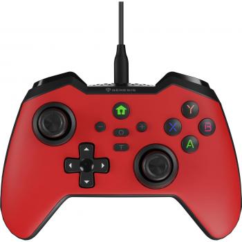 Mando con cable GENESIS MANGAN 300 USB (FOR PC/SWITCH/MOBILE) ROJO