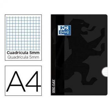 Libreta escolar Oxford Openflex tapa flexible Optik Paper 48 hojas DIN A4 cuadro 5 mm color negro