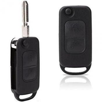 2 Botón Botones Carcasa de mando Key Llave Coche para BENZ W168 W202 W203 W210 W461 W124 W208 W210