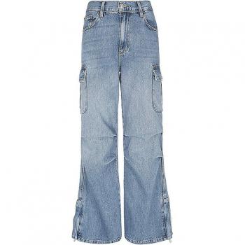 Liu Jo Women's Flared Cargo Jeans - Blue, Size W30