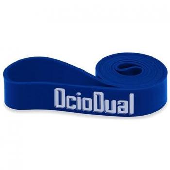 Banda Elástica de Resistencia para Fitness y Yoga, Caucho Natural, Nivel 31-68KG (68-150LB), Ancho 21mm, Color Azul