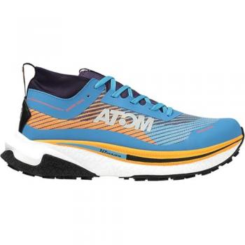 Zapatilla Hombre Atom AT138 Trail Blast-Tex Lake Azul Naranja - Cómoda y Resistente al Agua Talla 40