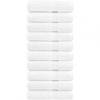 Toallas de ducha 10 uds 100% algodón 70x140 cm 600 gsm Color Dorado, Antracita, Blanco y más