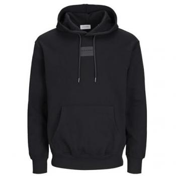 Jack & Jones Sudadera con Capucha para Hombre JJHAKKAI, Color Negro, Talla S, Estampado