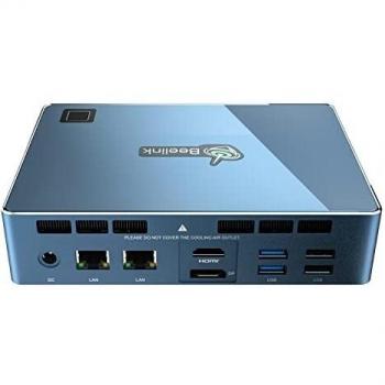 Beelink i7-1165G7 (4C/8T Turbo 4.7 GHz) Mini PC GT-i11 Windows10 Pro 32G DDR4 RAM/500G NVMe SSD 8K Wi-Fi 6 Bluetooth 5.0 USB 3.0 HDMI + DP + Type-C Compatible Windows 11 Fingerprint Identification