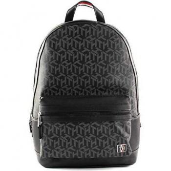 Tommy Hilfiger Backpack lienzo recubierta Black Monogram