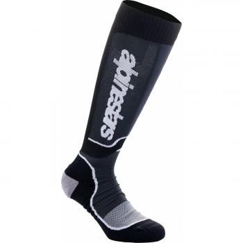 Alpinestars MX Plus Motorcycle Cross Socks - Black/White, Size M