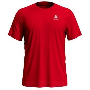 Odlo Camiseta para Hombre S/S Cuello Redondo Element Light, Hombre, 392402, Rojo Chino, Extra-Large