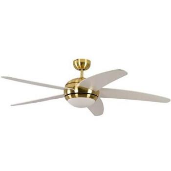 Pepeo GmbH 13422010132_v2 Ventilador de techo, 60 W, 240 V, Blanco, 132 cm