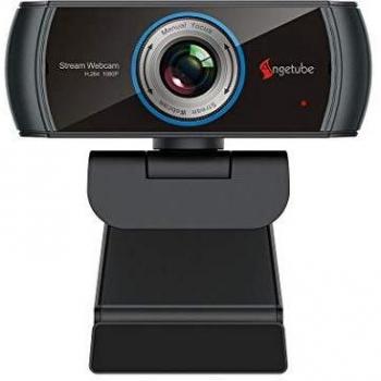 Angetube Cámara Web HD a 1080P con micrófono, cámara Web USB PC Streaming, Pantalla Ancha Video Llamada y grabación,Compatible Skype OBS Xbox XSplit Facebook Youtube Compatible para Mac OS Windows