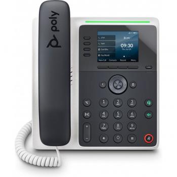 Poly Edge E220 PoE-enabled IP Phone - 4 Lines, VoIP, Caller ID, Conference Capable