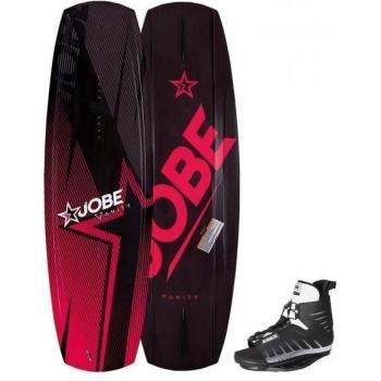 Jobe Wake tarjeta Vanity 131 wakeboard Set, rojo