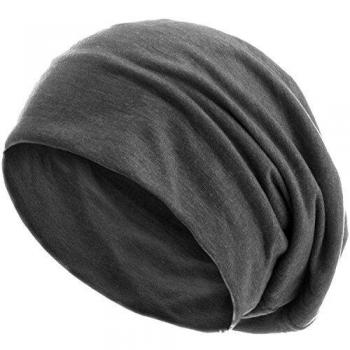 style3 Gorro Slouch Beanie de Fino Tejido de Punto Transpirable y Ligero, Gorro Unisex One Size, Color:Gris