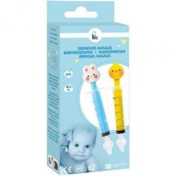 Jeringas Nasales Infantiles Conejo y Pollito 10 ml - Pack de 2 uds, para higiene nasal en niños a partir de 4 meses, ideal para botiquín y cuidado infantil