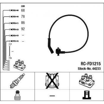 Juego de cables de encendido NGK 44233 - Cables de ignición de alta calidad, resistencia a altas temperaturas, diseño específico para un ajuste perfecto, mejora la eficiencia del motor y reduce las emisiones