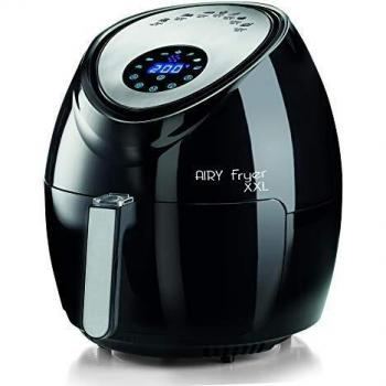 Ariete 4618 Freidora saludable XXL, sin aceite, 5.5 L, pantalla LCD, temporizador 60 minutos, 7 programas, temperatura 80 - 200º C, incluye recetario, 1800 W, negro