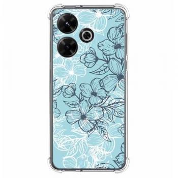 Funda Antigolpes Silicona para Xiaomi Poco M6 4G diseño Flores 03