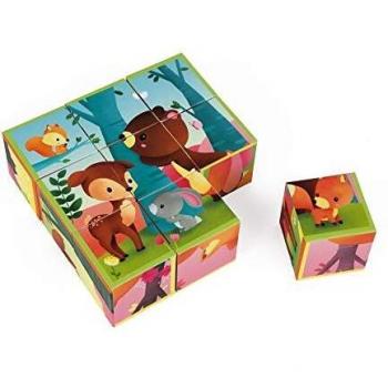 Janod - Animales del Bosque Kubkid, 9 cubos