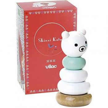 Vilac- Empilable Sora Bear Shinzi Katoh Juguetes para apilar y Encajar, Multicolor