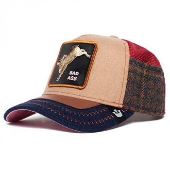 Gorra Goorin Bros de Lana Bad Ass con Visera Curva y Rejilla Ajustable en Color Caqui
