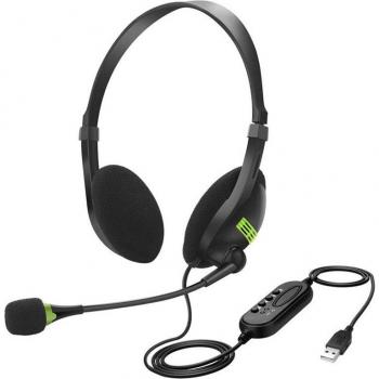 Auriculares con cable Kebidu 3.5mm con cancelación de ruido y micrófono, USB universal para PC/portátil/ordenador